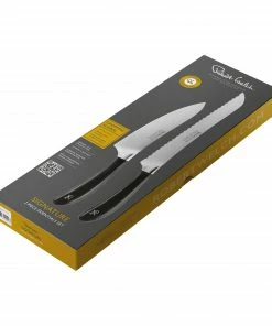Robert Welch Special Offer 2 Piece Knife Set - Bread & Cooks Knife Signature Essentials Knifes