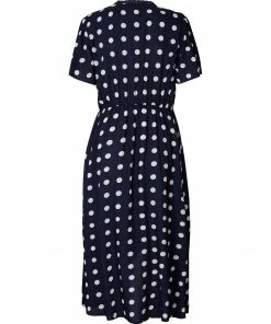 Lollys Laundry Marie Navy Polka Dress