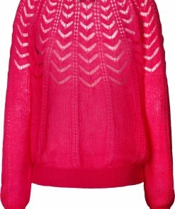 Lollys Laundry Billy Mohair Jumper Neon Pink