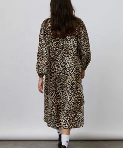 Lollys Laundry Lucas Leopard Print Midi Dress
