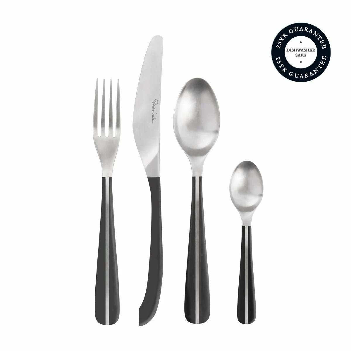 Robert Welch Contour Noir Satin Cutlery Set 24 Piece 1 Robert Welch Contour Noir Satin Cutlery Set 24 Piece