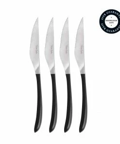 Robert Welch Contour Noir Steak Knife, Set of 4