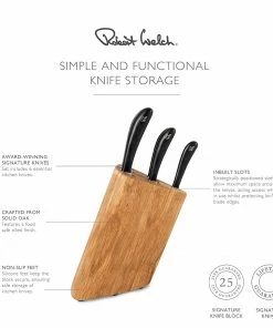 Robert Welch Signature Prism Oak Knife Block Set