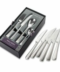 Robert Welch Offer! Malvern Bright Cutlery Set, 30 Piece for 6 People - 6 FREE Malvern Steak Knives