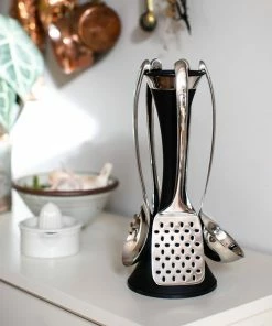 Robert Welch Signature Utensil Stand Set with Signature Mills and Tray Set