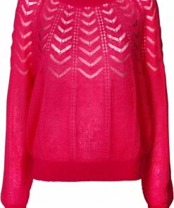Lollys Laundry Billy Mohair Jumper Neon Pink