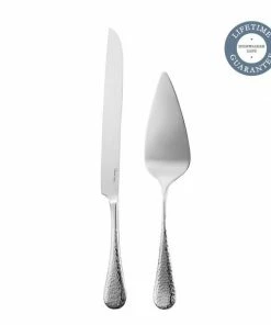 Robert Welch Set of 2 Honeybourne Bright Cake Server