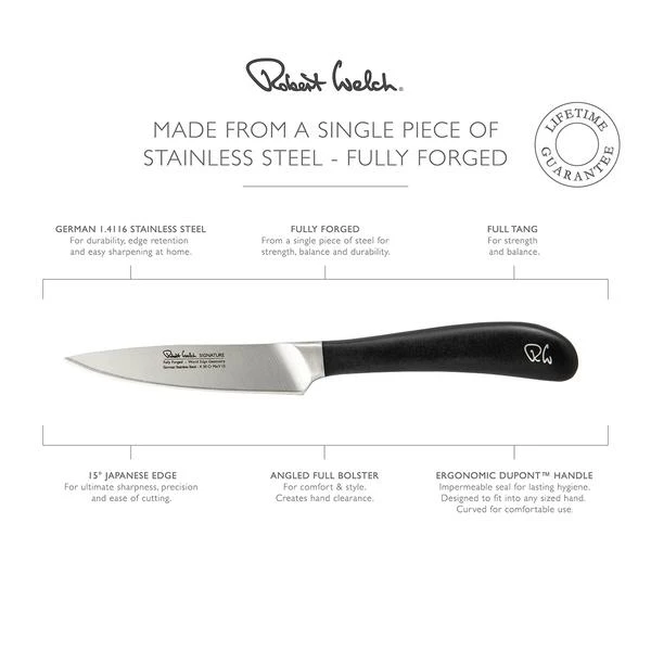 Robert Welch 8cm Vegetable Paring Signature Knife 4 Robert Welch 8cm Vegetable Paring Signature Knife